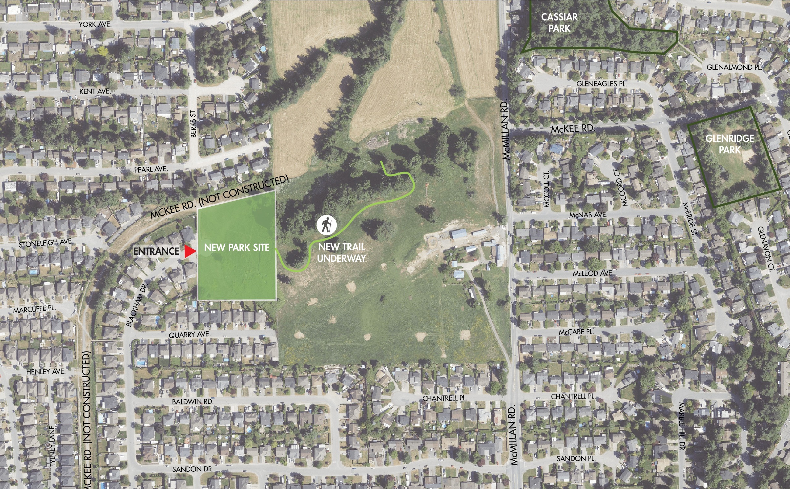 Blackham Drive park site map