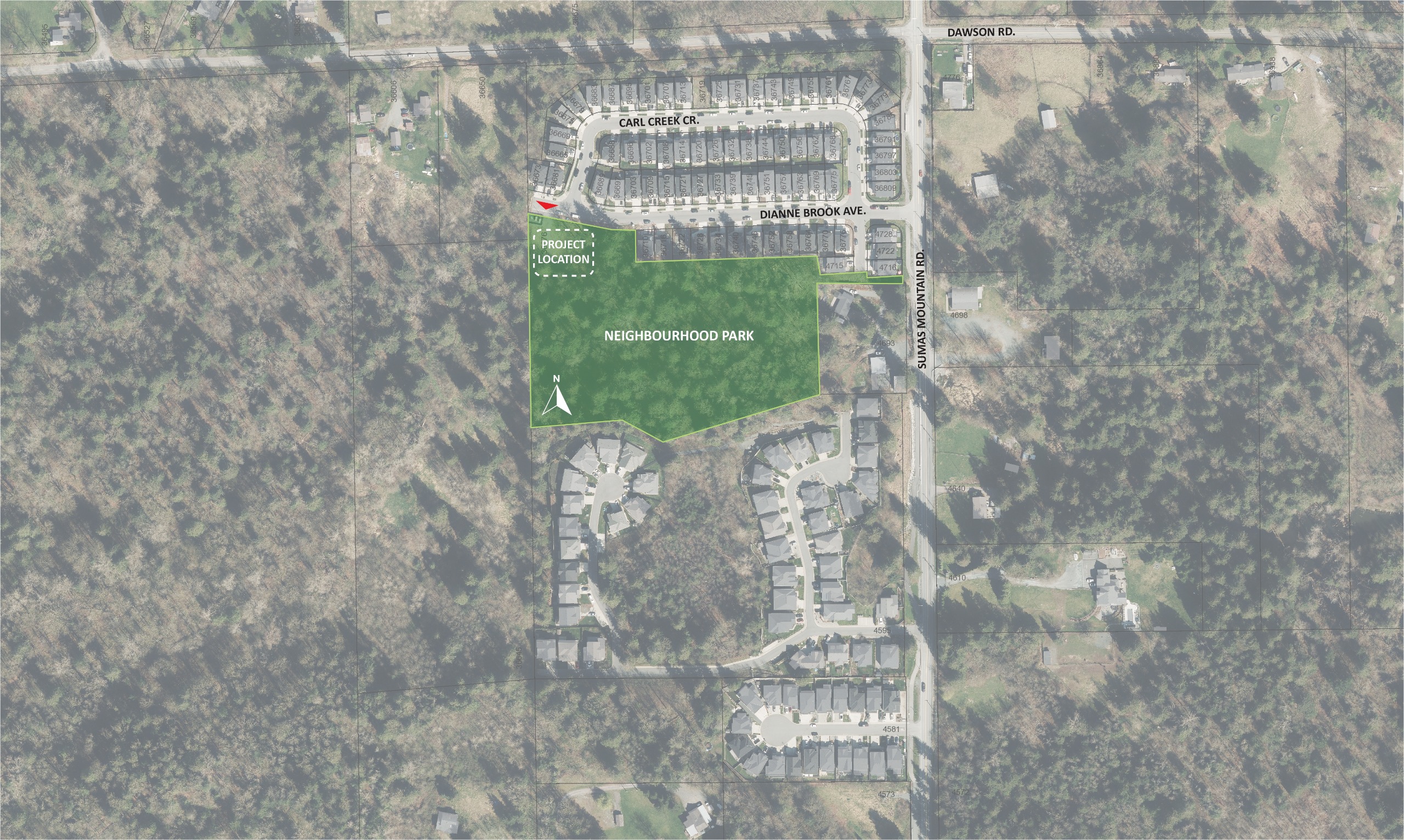map of the existing site plan